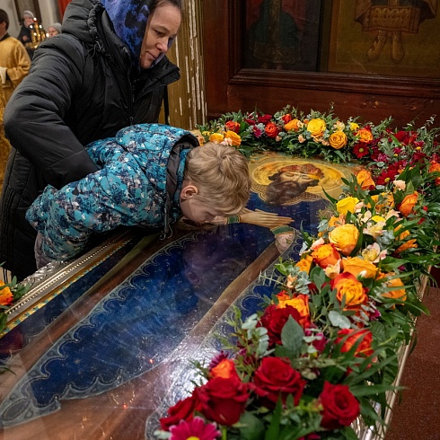 В престольный праздник, день памяти благоверного князя Всеволода-Гавриила, митрополит Арсений совершил торжественные богослужения в Свято-Троицком кафедральном соборе г. Пскова