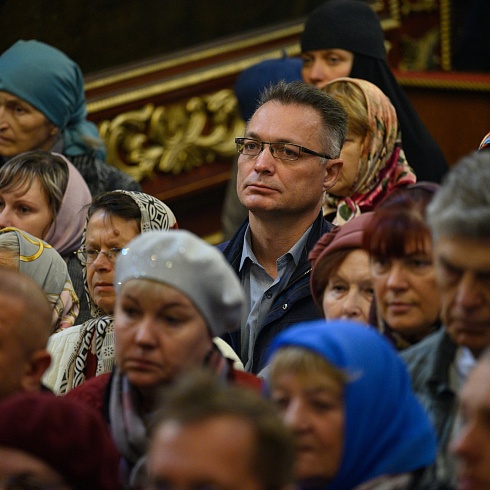 Прощальную Литургию в Свято-Троицком кафедральном соборе города Пскова совершил митрополит Симферопольский и Крымский Тихон