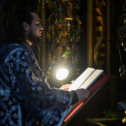 Митрополит Матфей совершил Литургию Преждеосвященных Даров в Свято-Троицком кафедральном соборе