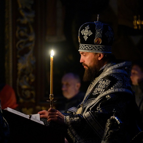 Митрополит Арсений совершил чтение Великого покаянного канона в Свято-Троицком кафедральном соборе