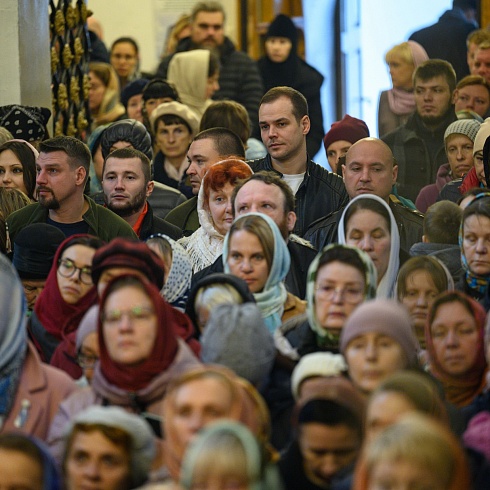 Прощальную Литургию в Свято-Троицком кафедральном соборе города Пскова совершил митрополит Симферопольский и Крымский Тихон